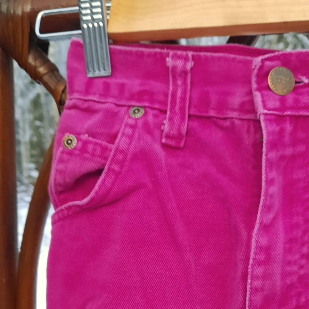 Vintage 80s Girl pink Jean pants - Picture 3 of 11